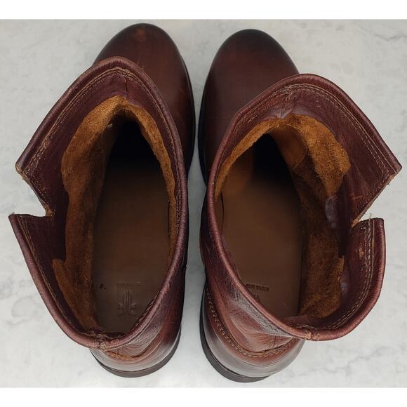 Frye Women's Size 7M Veronica Bootie Leather Redwood Biker Moto Motorcycle ~VGUC - Picture 3 of 16